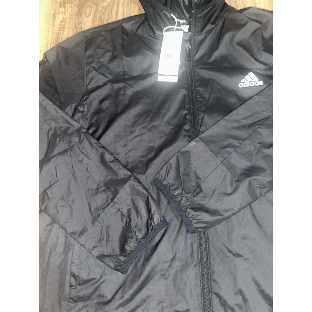 NWT ADIDAS Women's Aeroready‎ Black &White Windbreaker Running Jacket Size Large - Picture 4 of 10